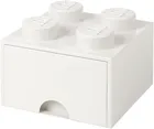 LEGO, Brick 4, pojemnik klocek z szufladą, biały