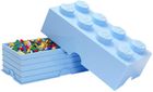 LEGO, Brick 8, pojemnik klocek, błękitny