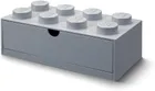 LEGO, Brick 8, pojemnik klocek z szufladą, jasny szary