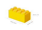 LEGO, Brick 8, pojemnik klocek, żółty