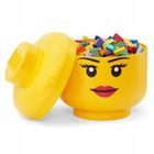 LEGO, duża głowa, pojemnik do przechowywania, girl, rozmiar L, 8,5l