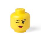 LEGO, mała głowa, dziewczynka, pojemnik do przechowywania