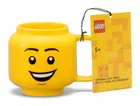 LEGO, mała głowa, kubek ceramiczny, chłopiec, z uśmiechem, 255 ml