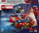 LEGO Marvel, Spider-Man w samochodzie kontra zvenomowany Wolverine, 76336