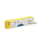 LEGO, wieszaki na listwie, czerwony, niebieski, żółty