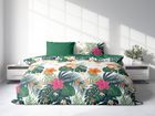 Letni Sen, Monstera i Tropikalne Kwiaty, 3-częściowy komplet pościeli, 220-200 cm