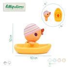 Lilliputiens, Kaczorek Gaspard, zabawka do kąpieli, łódeczka z przytulanką, 6m+