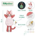 Lilliputiens, Kotka Jeanne, maskotka, komforter, pacynka świecąca w ciemności, 0m+