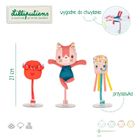 Lilliputiens, Kotka Jeanne, zestaw 3 zabawek do kąpieli z przyssawkami, 3m+