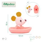 Lilliputiens, Myszka Nina, zabawka do kąpieli, łódeczka z przytulanką, 6m+