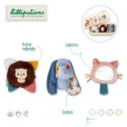 Lilliputiens, Piesek Jules, zestaw rozwijający zmysły, multisensoryczny, 0m+