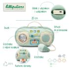 Lilliputiens, Smok Joe, Radio, zabawka sensoryczna, przytulanka, 9m+