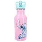 Lilo i Stitch, Take A Sip, bidon ze słomką, różowy, 500 ml