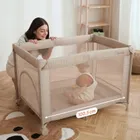 Lionelo, Amelie, kompaktowe łóżeczko turystyczne, beige sand