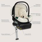 Lionelo, Astrid, i-Size, fotelik samochodowy z bazą, Beige Cream
