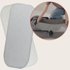 Lionelo, bambusowe prześcieradło z gumką, biały/szary, 28-70 cm, 2 szt.