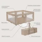 Lionelo, Florence, kojec dla dzieci, Easy Fold, beige sand