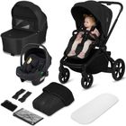 Lionelo, Freya, wózek wielofunkcyjny, składana gondola, 3w1, black onyx