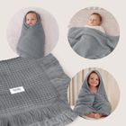 Lionelo, kocyk muślinowy, Dove Grey, 70-100 cm