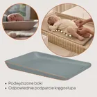 Lionelo, Megs, wielofunkcyjna mata do przewijania, grey dove