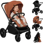 Lionelo, Mika Plus, wózek wielofunkcyjny, 3w1, Brown Rust