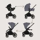 Lionelo, Mika Plus, wózek wielofunkcyjny, 3w1, Grey Stone