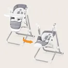 Lionelo, Niles, krzesełko do karmienia, bujaczek, grey