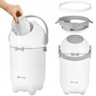 Lionelo, Purebin, kosz na pieluchy, biały, 10l