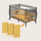 Lionelo, Sven Plus, łóżeczko turystyczne, Yellow Scandi