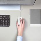 Logitech, M100, mysz, white