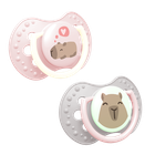 Lovi, CapiChill Girl, smoczek dynamiczny, silikonowy, 18m+, 2 szt.