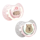 Lovi, CapiChill Girl, smoczek dynamiczny, silikonowy, 6-18m 2 szt.
