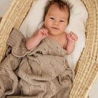 LullaLove, Premium, kocyk z wełny merino, beżowy, 80-100 cm