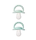 Luu Kids, zestaw: smoczek, Frozen Sage + smoczek, Vivid Mint, 0-3 m, 2 szt.