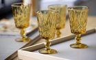 Lyngby Glas, Sorrento, kieliszki do wina, bursztynowe, 290 ml, 4 szt.