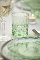 Lyngby Glas, talerze, Sorrento, 21 cm, 4 szt., zielone