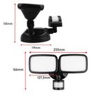 Maclean, ścienna lampa LED, z czujnikiem PIR, 20W, 1500LM, IP65, NEUTRAL WHITE 4000K, czarna, MCE524 B