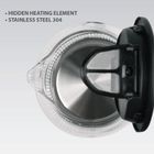 Maestro, czajnik elektryczny, szklany, czarny, 2200W, MR-063