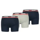 Majtki bokserki męskie, granatowe, zestaw, 3 szt., Levi's