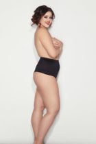 Majtki stringi damskie, modelujące, czarne, Iga String, Mitex