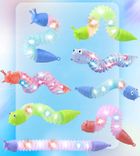 Maksik, zabawka sensoryczna, gąsienica, 1 szt.