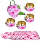 Maksik, zestaw do herbaty, kwiaty