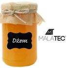 Malatec, etykiety samoprzylepne + pisak