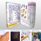 Małe jednorożce. Kolorowanka z tatuażami