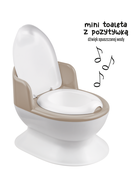 Maltex, toaleta dla maluchów z pozytywką, beżowy