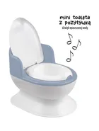 Maltex, toaleta dla maluchów z pozytywką, niebieski