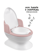 Maltex, toaleta dla maluchów z pozytywką, różowy