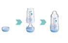 MAM, Anti-Colic, butelka antykolkowa, 2m+, 260 ml, szara + smoczek Original 6+