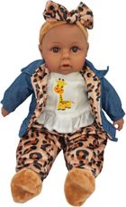 Mario, interaktywna lalka bobas, żyrafa, 45 cm