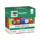 Marioinex, Mini Waffle, Green Blocks, klocki konstrukcyjne, 206 + 30 elementów gratis